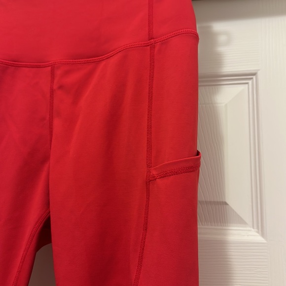 Red workout leggings - Picture 2 of 5